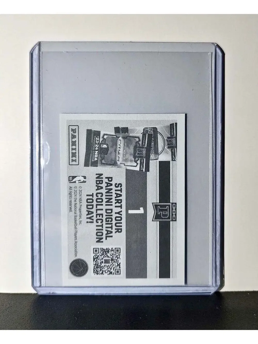 Panini Logo NBA #1 Sticker Card